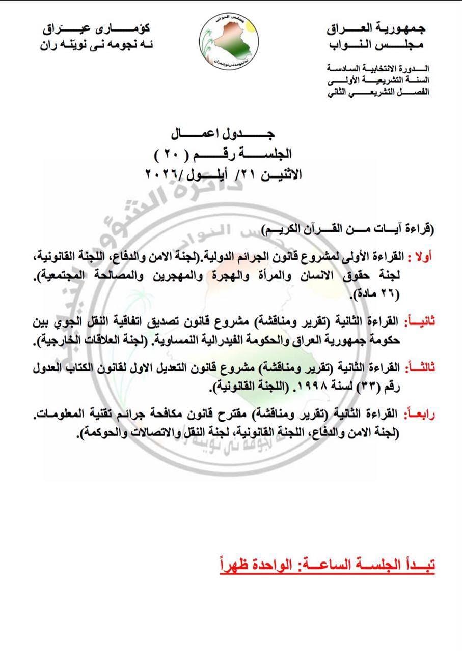 مجلس النواب يناقش ازمة الوقود واجراءات معالجتها .. الاحد المقبل